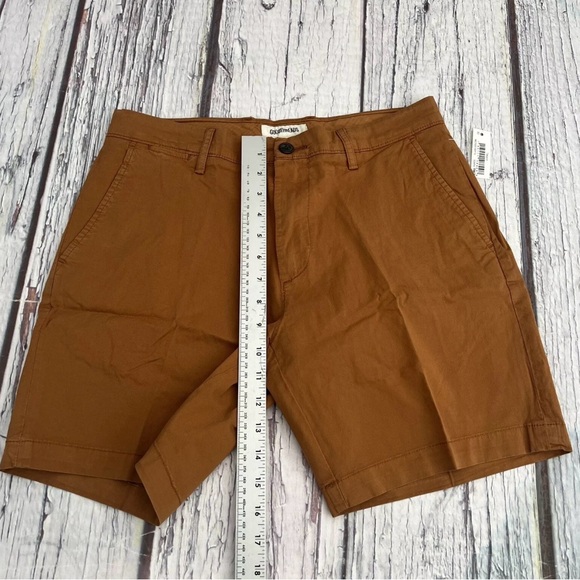 Goodthreads Men’s Slim-fit Flat-front Comfort Stretch Chino Brow short Sz 30W - Picture 4 of 12